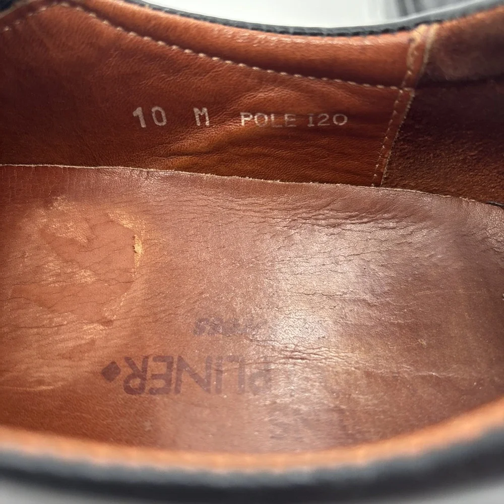 Donald J Pliner Loafers Black Leather Dress Shoes Slip On Men's Size 10M